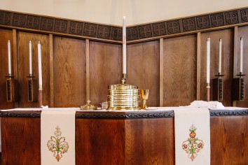 Altar with communion